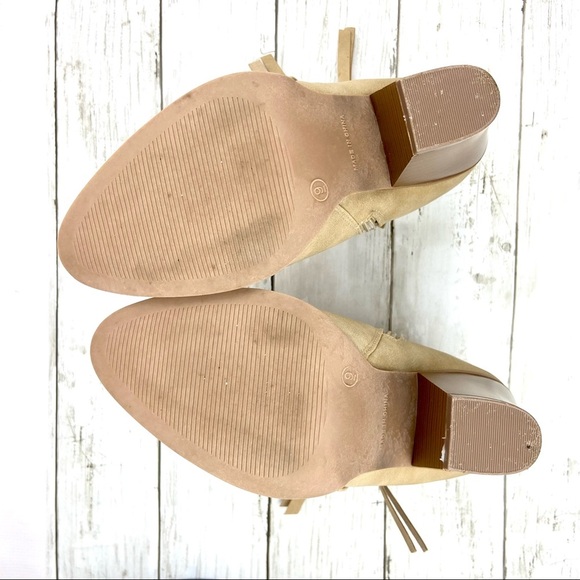 Journee Collection Women's Vally Dual-Zip Bootie Heeled Boot Hees - Taupe 9 - Picture 4 of 6